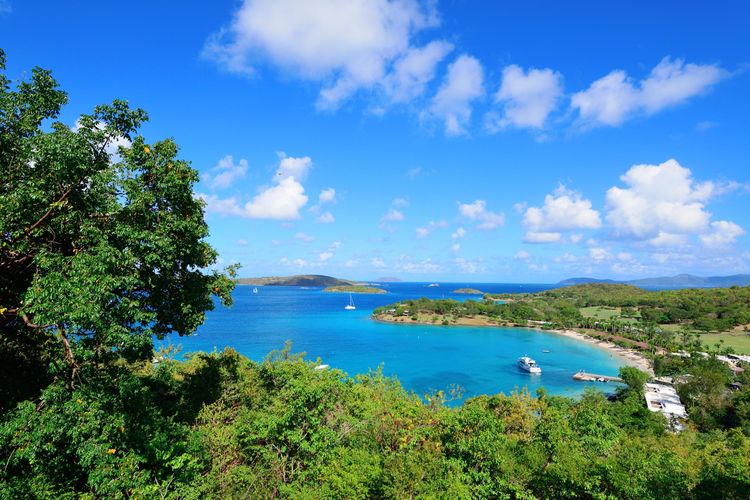 Ilustrasi St. John di Kepulauan Virgin atau Virgin Islands, Inggris.