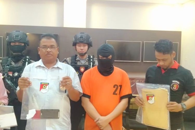 Polres Singkawang, Kalimantan Barat, menggelar pers rilis pengungkapan kasus traficking, Kamis (28/6/2019).