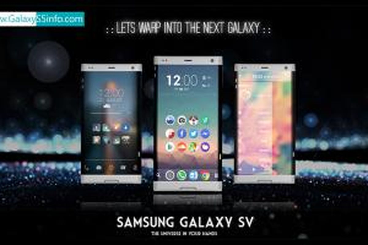 Grafis yang menggambarkan tampilan Galaxy S5