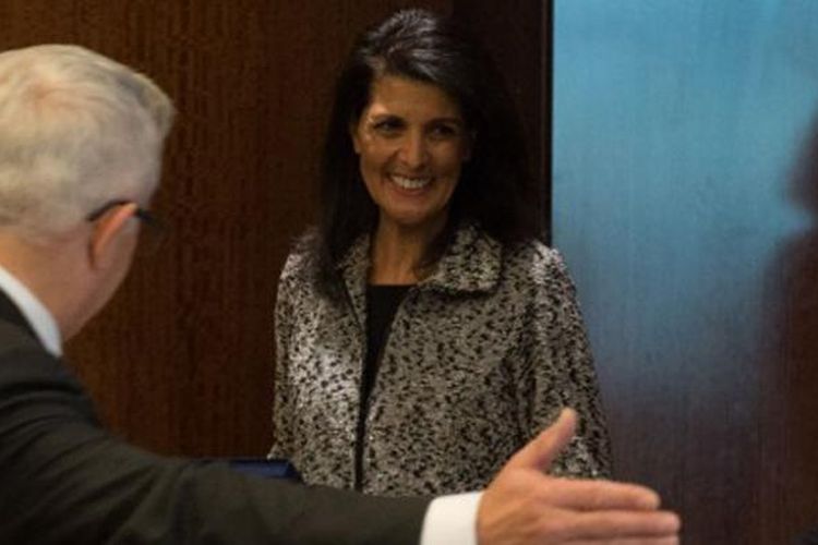 Duta Besar Amerika Serikat untuk PBB Nikki Haley.