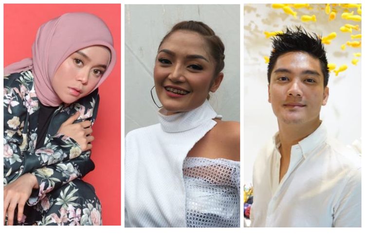 Kolase foto Lesti Kejora, Siti Badriah, dan Boy William