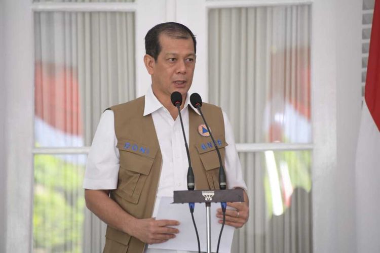 Ketua Satuan Tugas Percepatan Penanganan Covid-19 Doni Monardo saat memberikan keterangan di Gedung Pakuan, Kota Bandung, Kamis (6/8/2020).