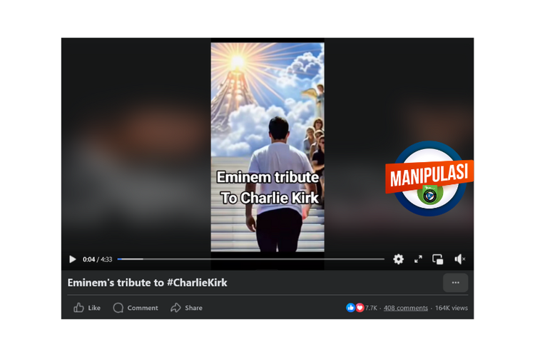 Hoaks, Eminem buat lagu penghormatan untuk Charlie Kirk