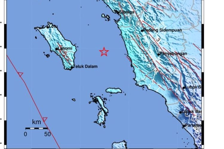 Gempa bumi mengguncang Kabupaten Nias Selatan, Sumatera Utara, pukul 07:50:36 WIB. bermagnitudo 5,4 , berlokasi pada koordinat 0.92 LU dan 98.49 BT. Gempa Bumi terjadi di laut, berjarak 84 Km Timur Laut Kabupaten Nias Selatan, dengan kedalaman 63 kilometer