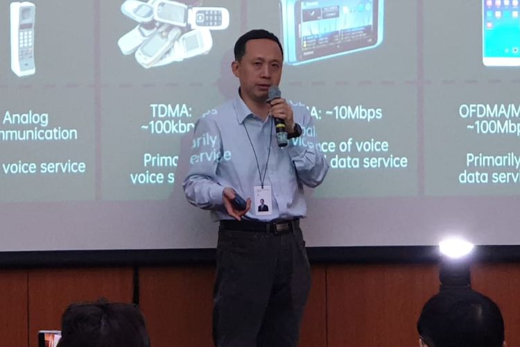 Henry Tang, Chief 5G Scientist Oppo saat menjadi pembicara di acara Oppo Inno Day 2019: 5G Workshop di Shenzen, China. 