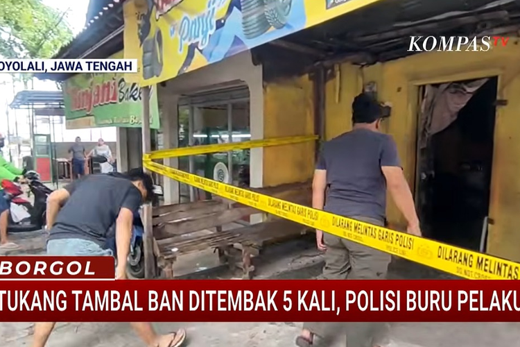 Kronologi Tukang Tambal Ban Boyolali Ditembak 5 Kali Saat Istirahat, Pelaku Masuk Diam-diam
