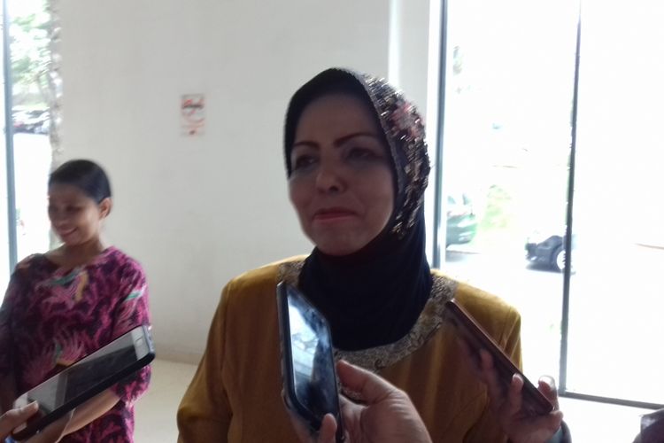 Wakil Ketua Umum Partai Demokrat Nurhayati Ali Assegaf saat ditemui di Kota Malang, Senin (14/1/2018)