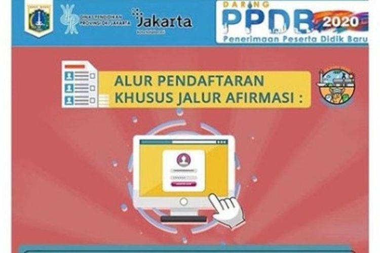 Info alur pendaftaran PPDB Jakarta jalur afirmasi.