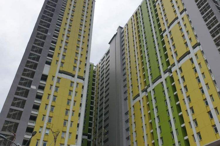 Rumah Susun (Rusun) Tingkat Tinggi Pasar Rumput di Manggai, Jakarta Selatan.