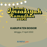 Jadwal Imsak dan Buka Puasa di Kabupaten Bogor Hari Ini, 17 April 2022