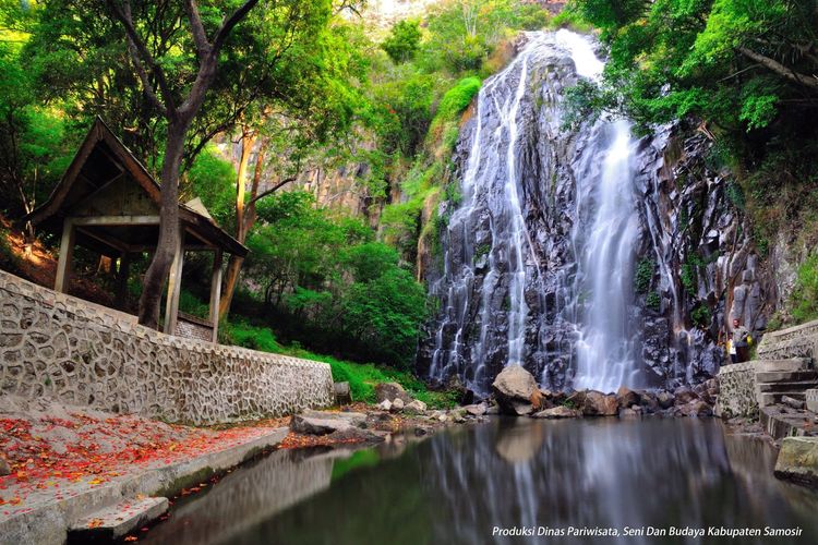 Air Terjun Efrata di Kabupaten Samosir, salah satu wisata sekitar Danau Toba Sumatera Utara yang bisa dikunjungi.