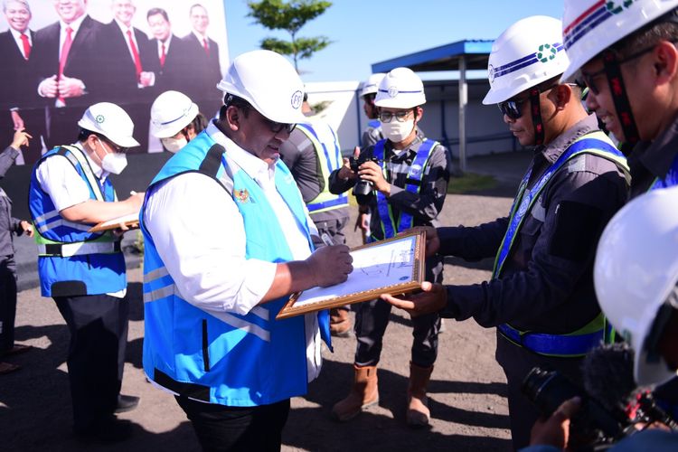 Komisaris Utama merangkap Komisaris Independen Andi Gani Nena bersama jajaran PT PP (Persero) Tbk mengunjungi tiga lokasi proyek perseroan di Bali, Senin (19/12/2022).