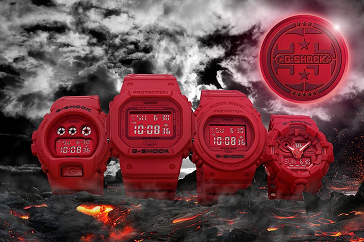 Koleksi terbaru dalam rangka 35 tahun G-Shock, Red-Out Collection.