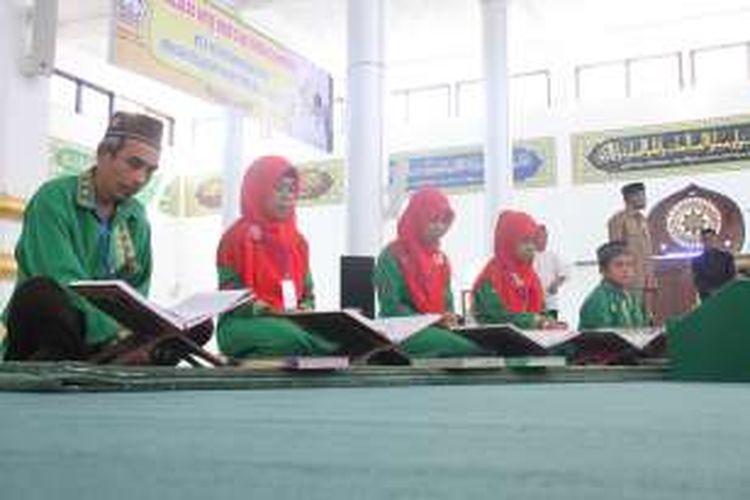 Suasana MTQ keluarga yang diselenggarakan Dinas Syariat Islam Aceh Tengah di Takengon.