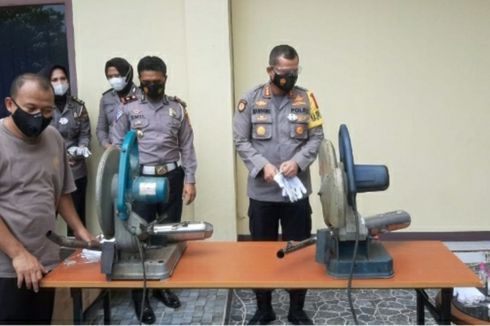 Polisi Hancurkan 563 Knalpot 