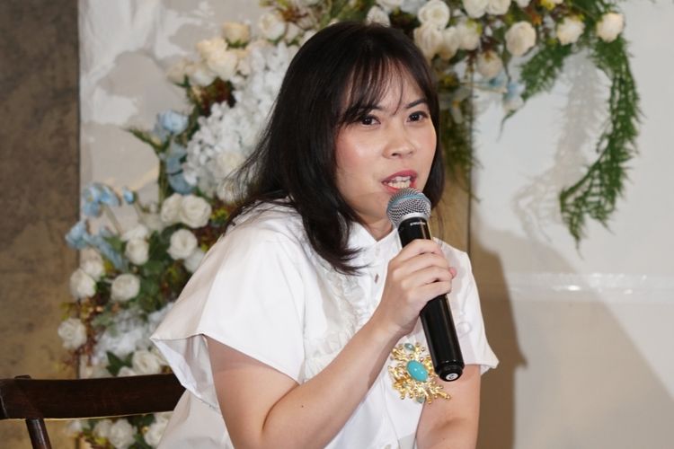 Mita Soedarjo, Direktur MRA Media yang menaungi Harper's Bazaar Indonesia, Cosmopolitan Indonesia, dan Her World Indonesia, dalam acara HER: Intelligent Beauty: The Kartini Collective Edit di Jakarta, Kamis (16/4/2026).