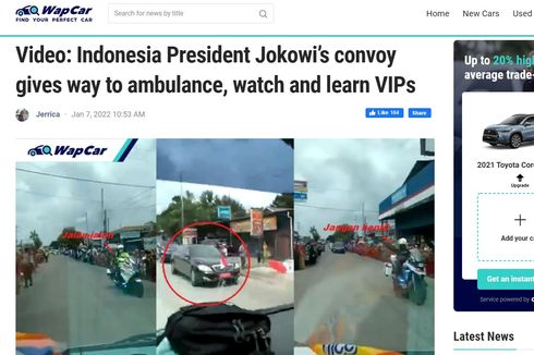 Sindir PM Ismail Sabri, Media Malaysia Pakai Video Jokowi Beri Jalan untuk Ambulans