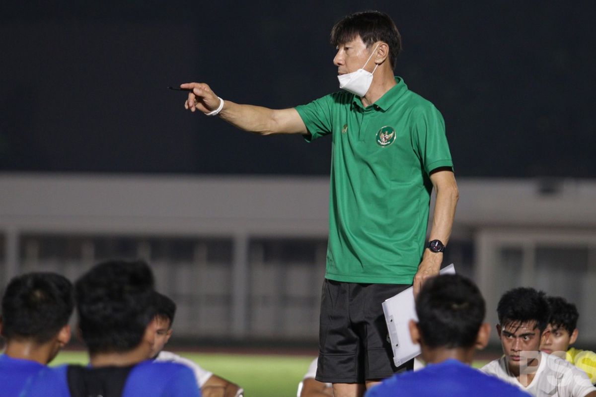 Pelatih Tim Nasional Indonesia, Shin Tae-yong. 