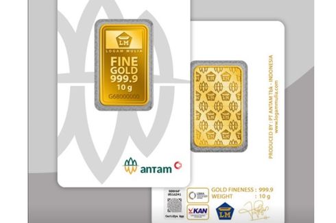 Harga Emas Antam Satu Gram Hari Ini Naik Rp 5.000, Cek Daftar Lengkapnya