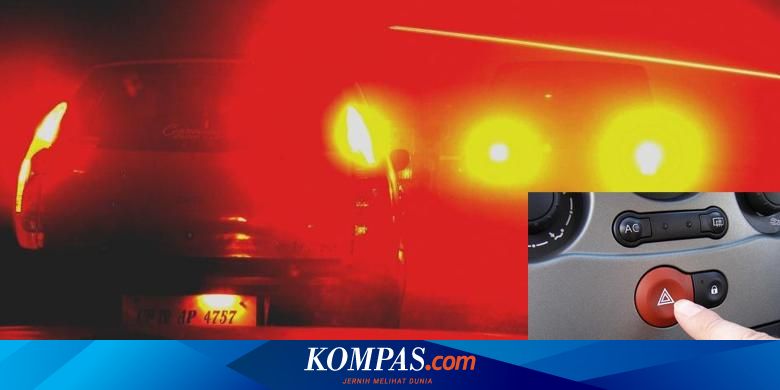 Salah Kaprah Nyalakan Lampu Hazard Saat Hujan Deras