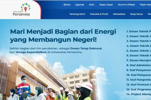 Deretan Lowongan Kerja Dosen, Staf dan Tendik di Universitas Pertamina