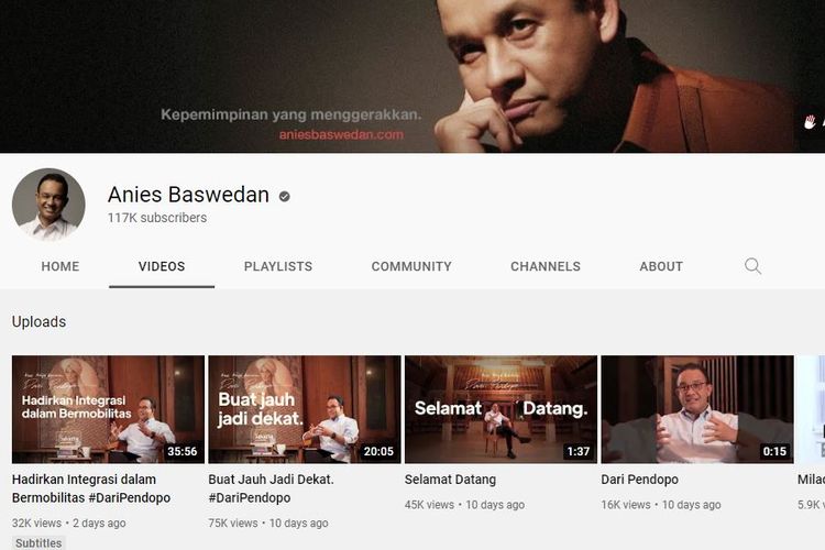 Youtube Anies Baswedan