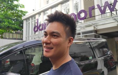 Baim Wong di kediamannya kawasan Menteng, Jakarta Pusat pada Sabtu (7/3/2020). 