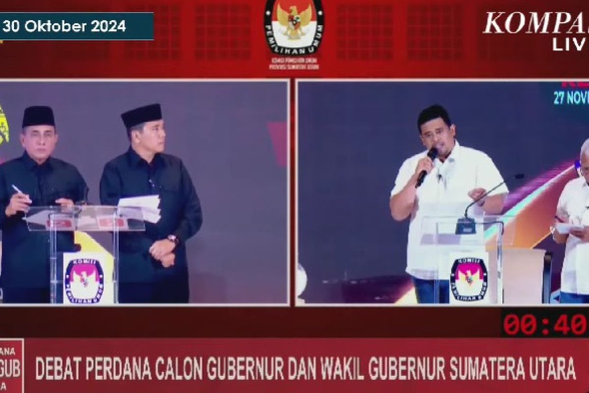 Debat Pilkada Sumut 2024.