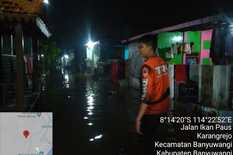 Hujan 3 Jam, 6 Titik di Kota Banyuwangi Terendam Banjir