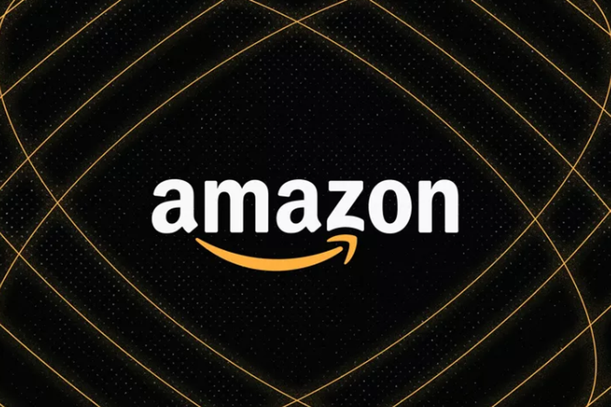 Ilustrasi logo Amazon.