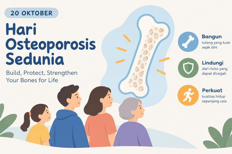 Hari Osteoporosis Sedunia 20 Oktober 2026: Sejarah dan Tema “Build, Protect, Strengthen Your Bones for Life”