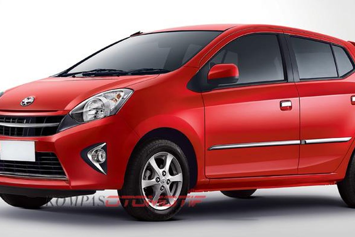 Toyota menawarkan pilihan warna baru Agya, merah, untuk semua varian.