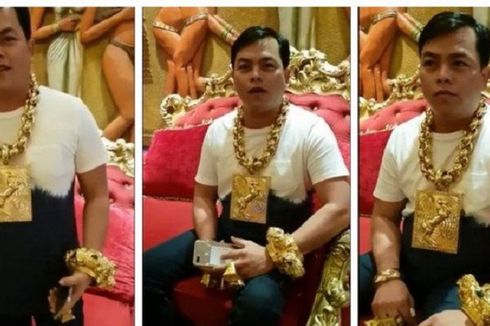 Terobsesi Emas, Pria Ini Pakai Perhiasan Jumbo Seberat 13 Kg