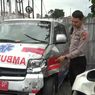 Ambulans Pengangkut Rombongan Pegawai Hendak Halal Bihalal Terguling di Tulungagung