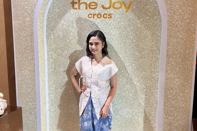 Aktris Tissa Biani di acara Crocs Share The Joy 2026, di Jakarta Selatan, Jumat (13/2/2026).