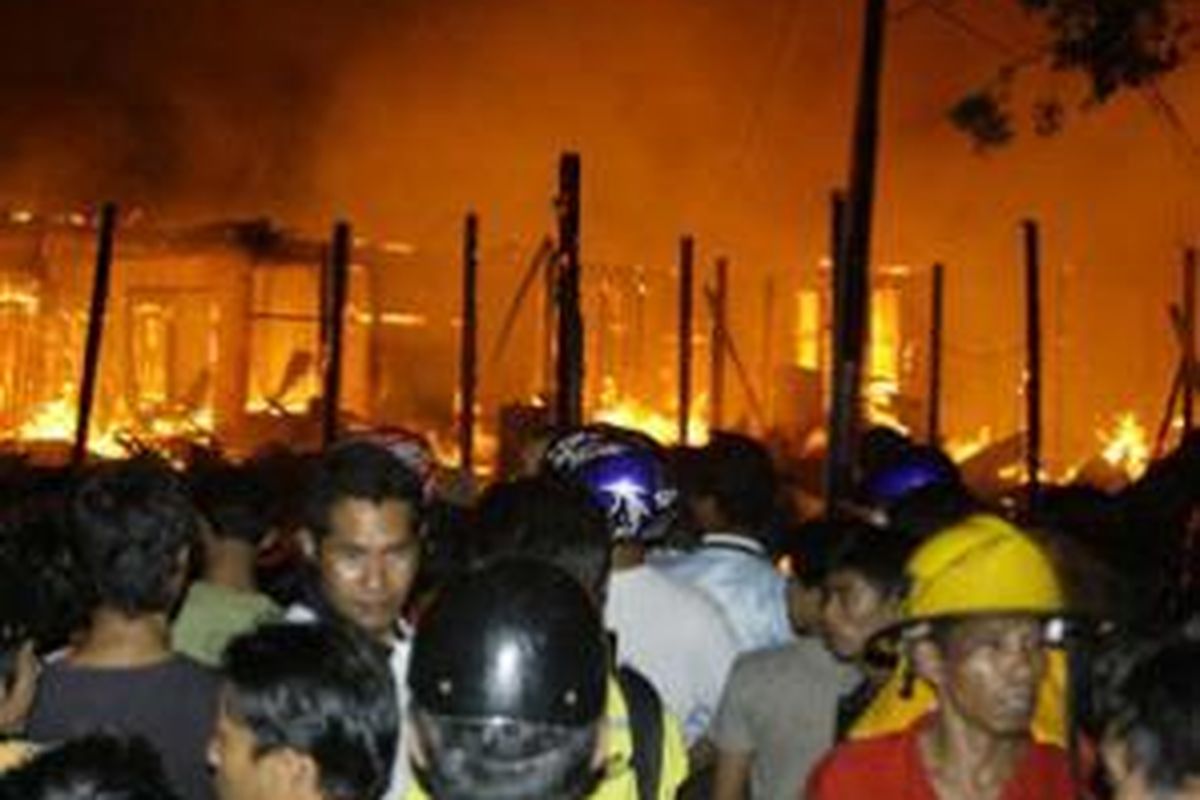 Kebakaran di Pasar Pandansari Balikpapan