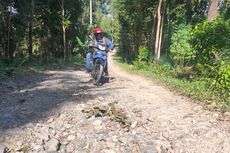 Watu Belah, Dusun yang Jalan Utamanya Rusak dan Berbatu-batu Hampir 10 Tahun