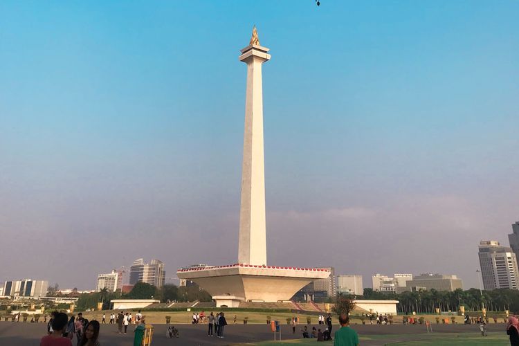 Ilustrasi Monumen Nasional (Monas) di Jakarta Pusat.