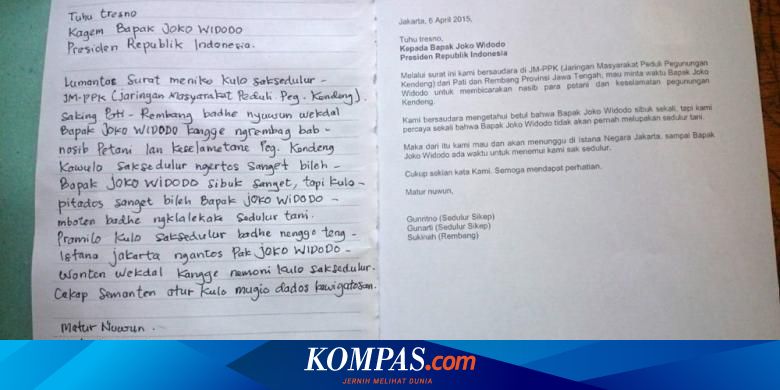 Contoh Surat Pribadi Untuk Nenek Dalam Bahasa Jawa Nusagates