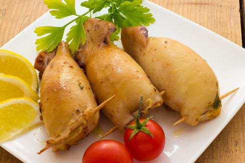 Resep Cumi Isi Daging Ayam Giling, Lauk Makan Spesial