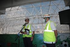 Stadion JIS Masuki Tahap Roof Lifting, Anies: Ini Pertama di Dunia