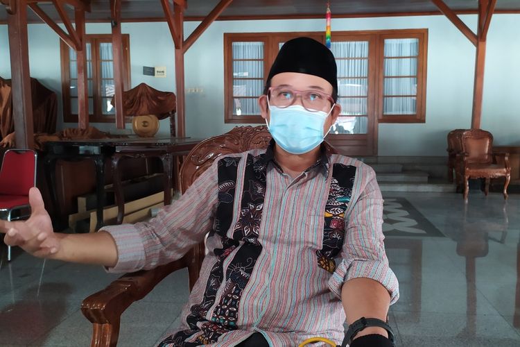 Bupati Banyumas Achmad Husein di Pendapa Sipanji Purwokerto, Kabupaten Banyumas, Jawa Tengah, Kamis (28/5/2020).