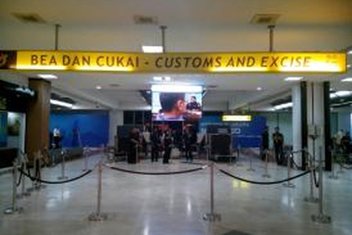 Area pemeriksaan barang kargo Bandara Soekarno Hatta, Rabu (15/4/2015)