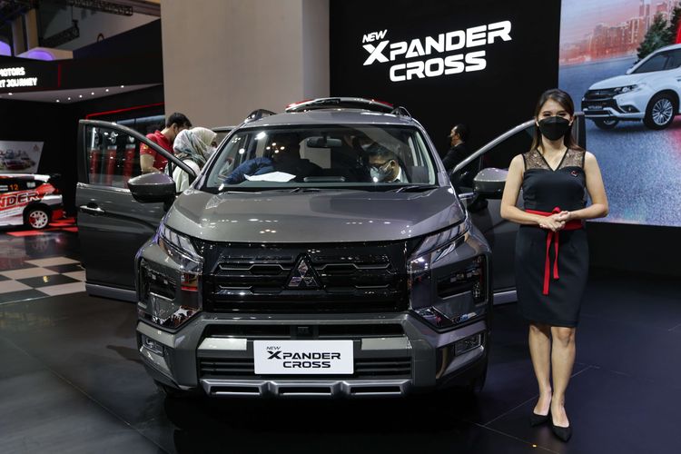 New Mitsubishi Xpander Cross dipamerkan di ajang Gaikindo Indonesia International Auto Show (GIIAS) 2022 di ICE BSD, Tangerang, Sabtu (13/8/2022).