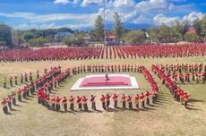 2.025 Pelajar di Sikka Menari Hegong dan Gawi Rayakan Hardiknas