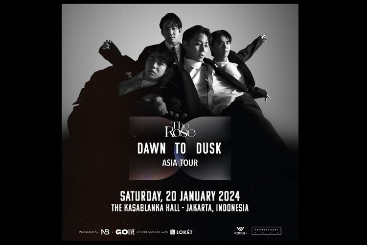 Grup band rock indie asal Korea Selatan, The Rose, akan menggelar konser solo pada 20 Januari 2024 di The Kasablanka Hall, Jakarta Selatan.