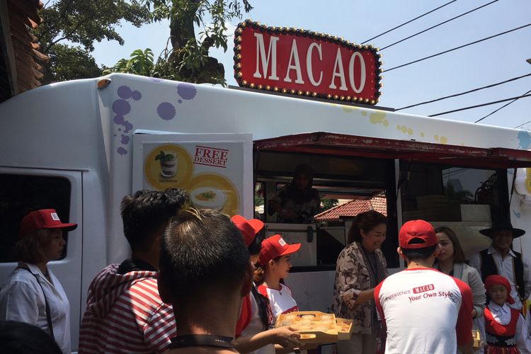 Pembukaan Food Truck Macao Roadshow di Kompas Gramedia, Bentara Budaya Jakarta, Jumat (7/9/2018). 