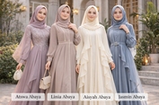 Tren Gamis Lebaran 2026 Model Abaya: Mulai Atsawa, Linia, Aisyah hingga Jasmin