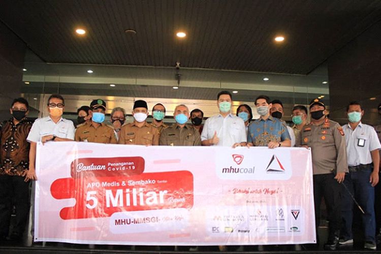 MHU dan MMSGI memberikan bantuan kepada Gubernur Kalimantan Timur Isran Noor, Selasa (12/5/2020).