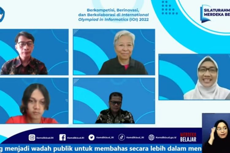 Acara silaturahmi Merdeka Belajar yang digelar secara daring dan disiarkan langsung di kanal YouTube Kemendikbud Ristek, Kamis (4/8/2022).